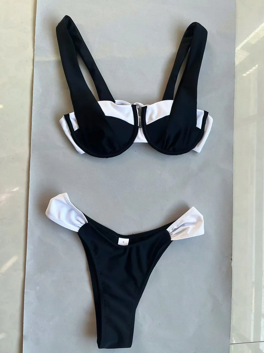 two piece stylish swimsuit