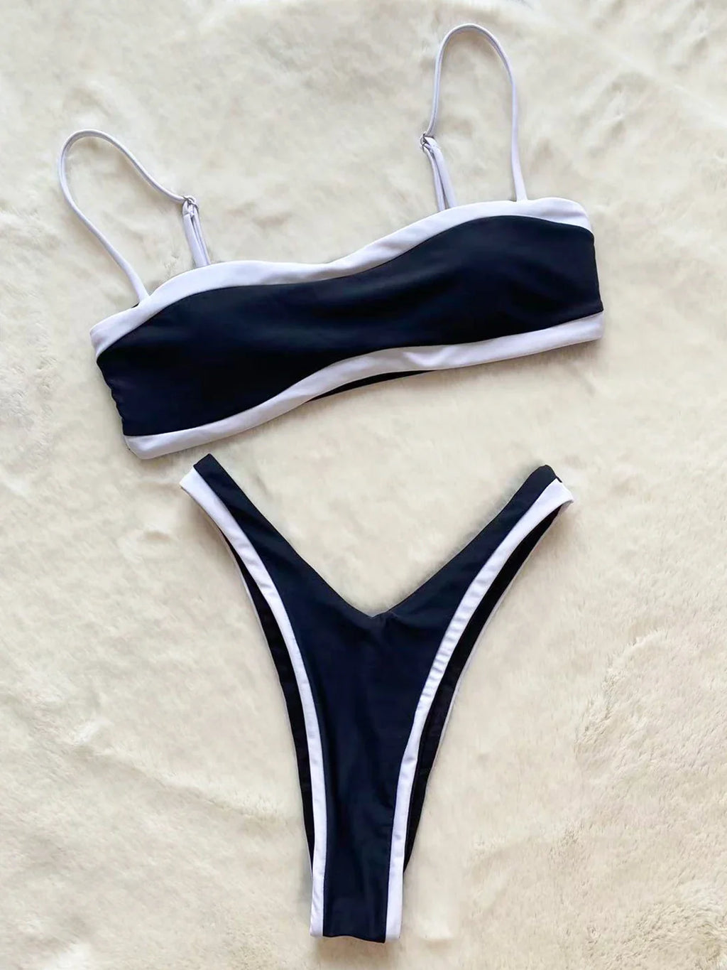 two piece stylish swimsuit