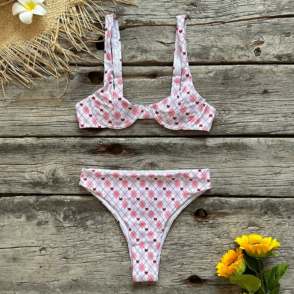 Floral Funky two piece swimsuit