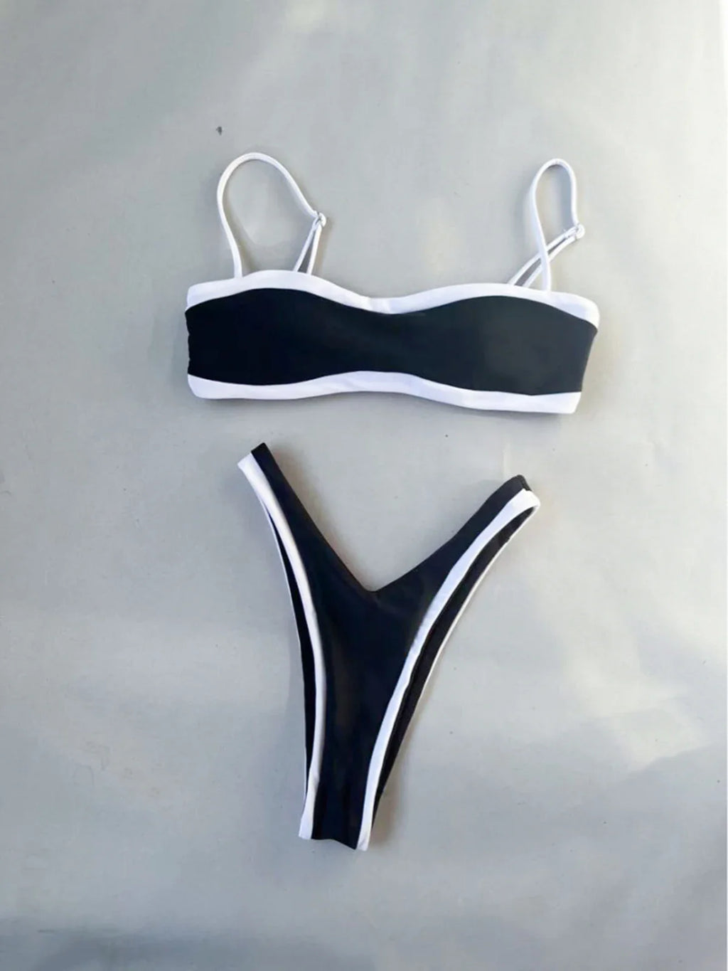 two piece stylish swimsuit