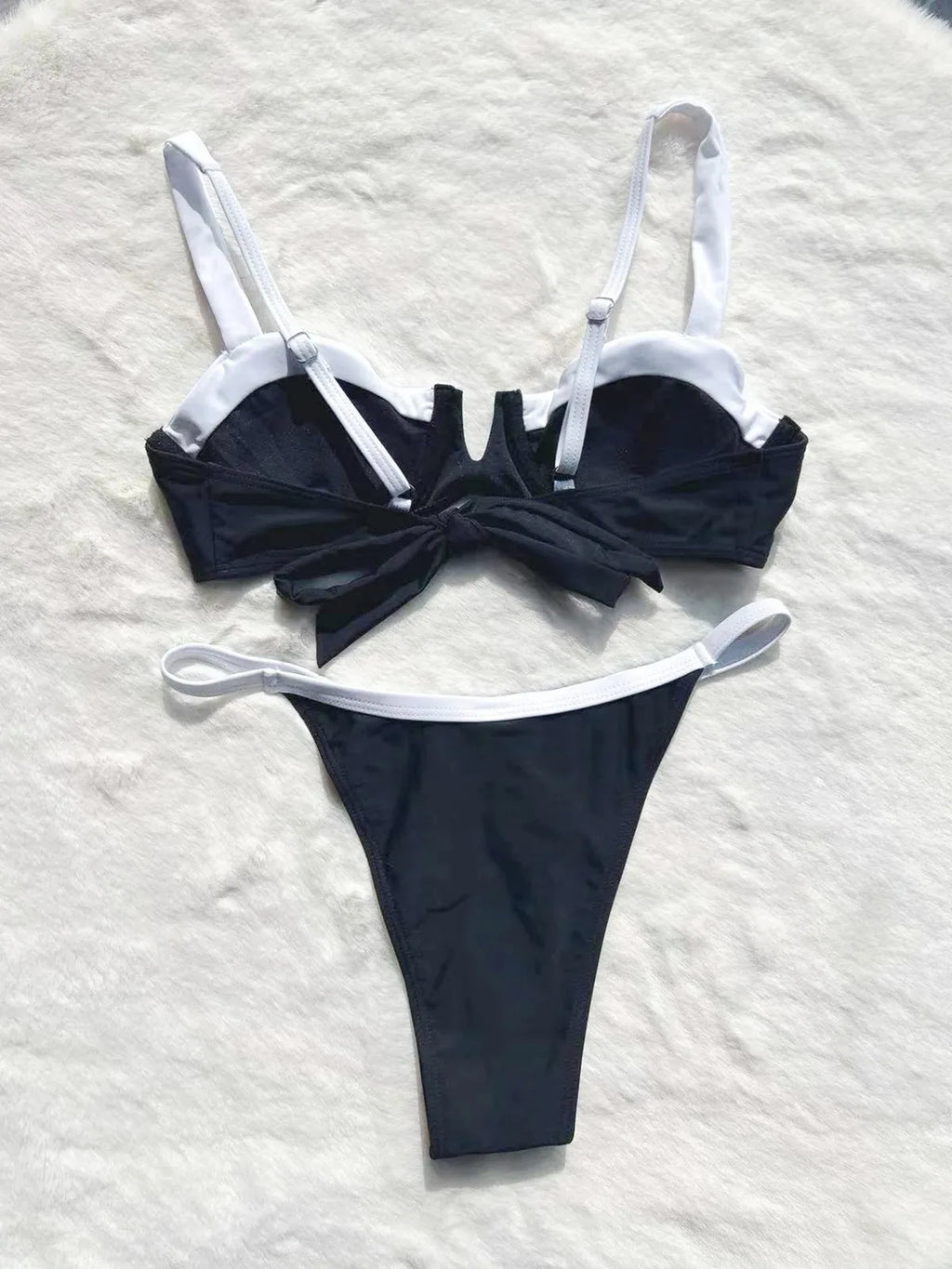 two piece stylish swimsuit